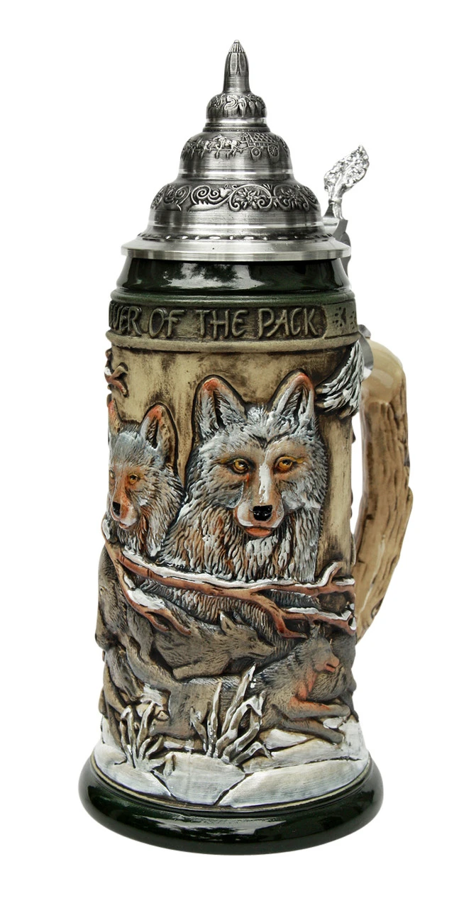 Power Of The Pack Wolf Beer Stein Rustic 3 Power Of The Pack Wolf Beer Stein Rustic