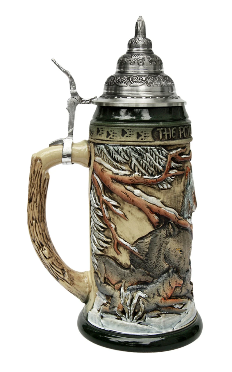 Power Of The Pack Wolf Beer Stein Rustic 5 Power Of The Pack Wolf Beer Stein Rustic - Image 3