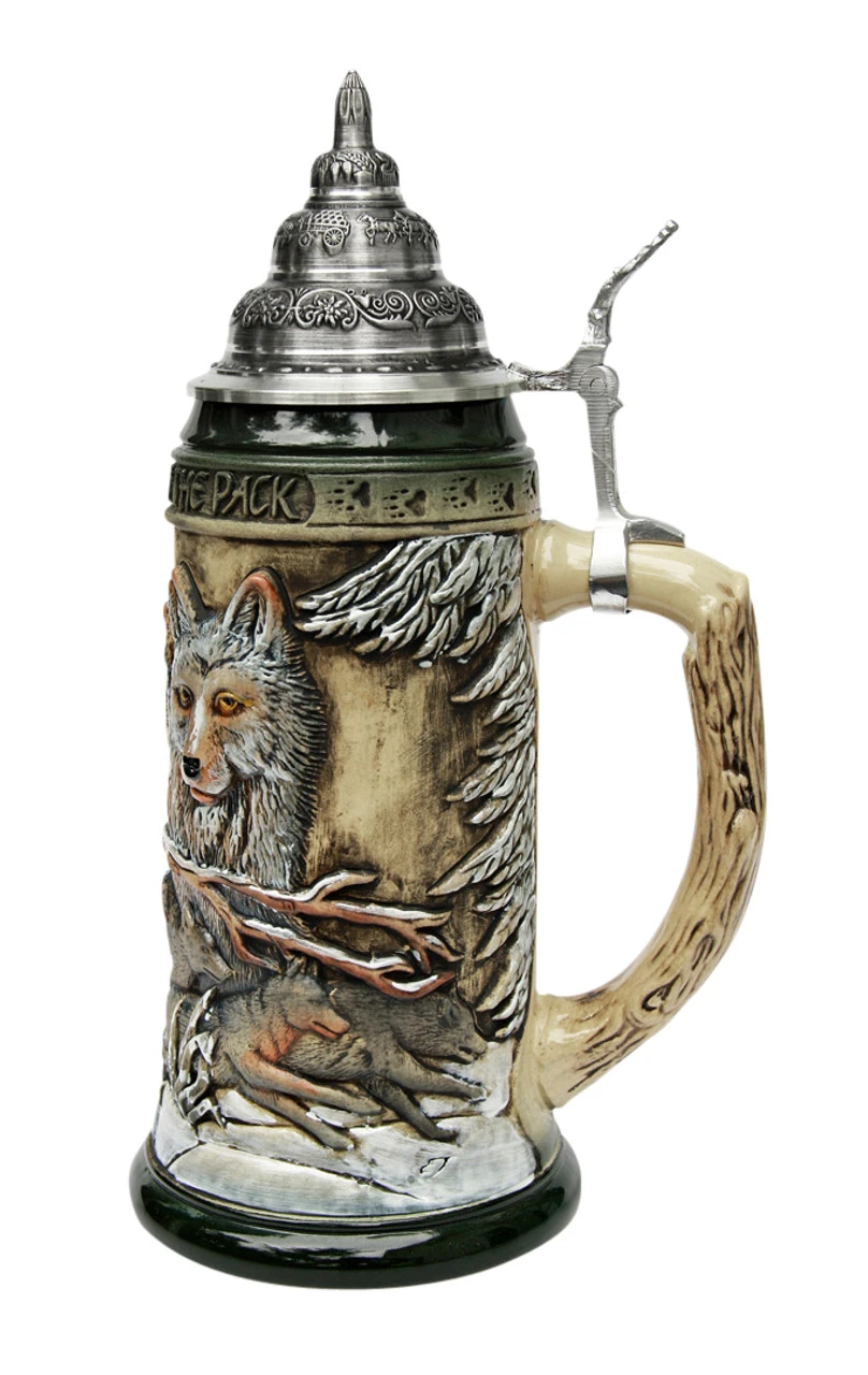 Power Of The Pack Wolf Beer Stein Rustic 6 Power Of The Pack Wolf Beer Stein Rustic - Image 4