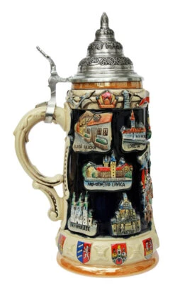 Prague Commemorative Beer Stein 6 Prague Commemorative Beer Stein -Beer Stein Store Prague Praha Beer Stein K309P LS SM 82480.1416845053