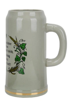 German "Purity Law" Stoneware Beer Mug 1 Liter 11 German "Purity Law" Stoneware Beer Mug 1 Liter -Beer Stein Store Purity Law Stoneware Beer Mug 1 Liter K400SP1 RS SM 85139.1693831619