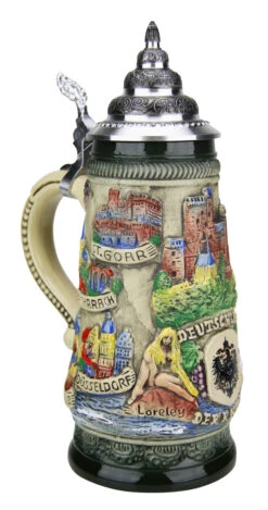 Rhein River Beer Stein Rustic 9 Rhein River Beer Stein Rustic -Beer Stein Store Rhein River Beer Stein Rustic K307RUR LA SM 26642.1507158446