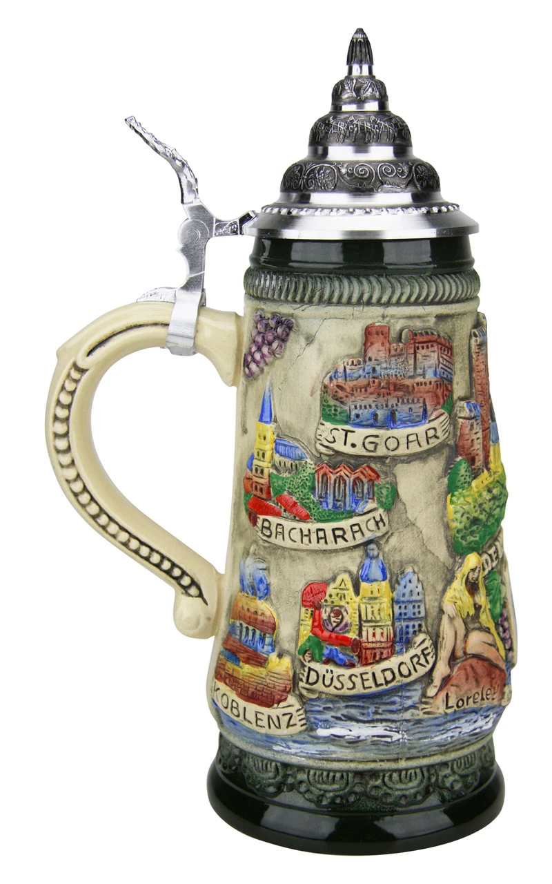 Rhein River Beer Stein Rustic 6 Rhein River Beer Stein Rustic - Image 4