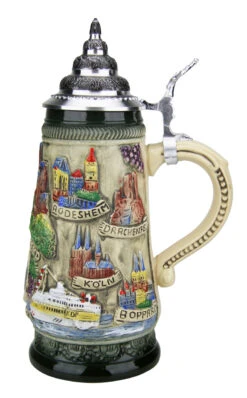 Rhein River Beer Stein Rustic 11 Rhein River Beer Stein Rustic -Beer Stein Store Rhein River Beer Stein Rustic K307RUR RS SM 27901.1507158447