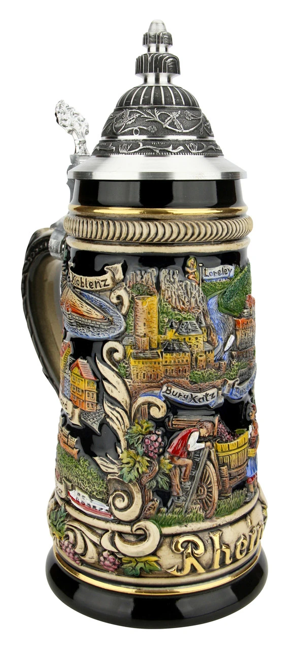 Rhein River German Beer Stein 4 Rhein River German Beer Stein - Image 2