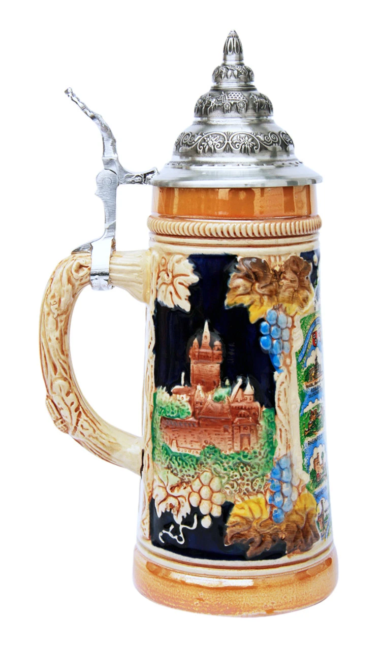 Rhein River Travel Destinations Beer Stein 4 Rhein River Travel Destinations Beer Stein - Image 2
