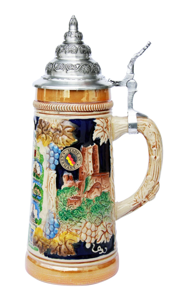 Rhein River Travel Destinations Beer Stein 5 Rhein River Travel Destinations Beer Stein - Image 3
