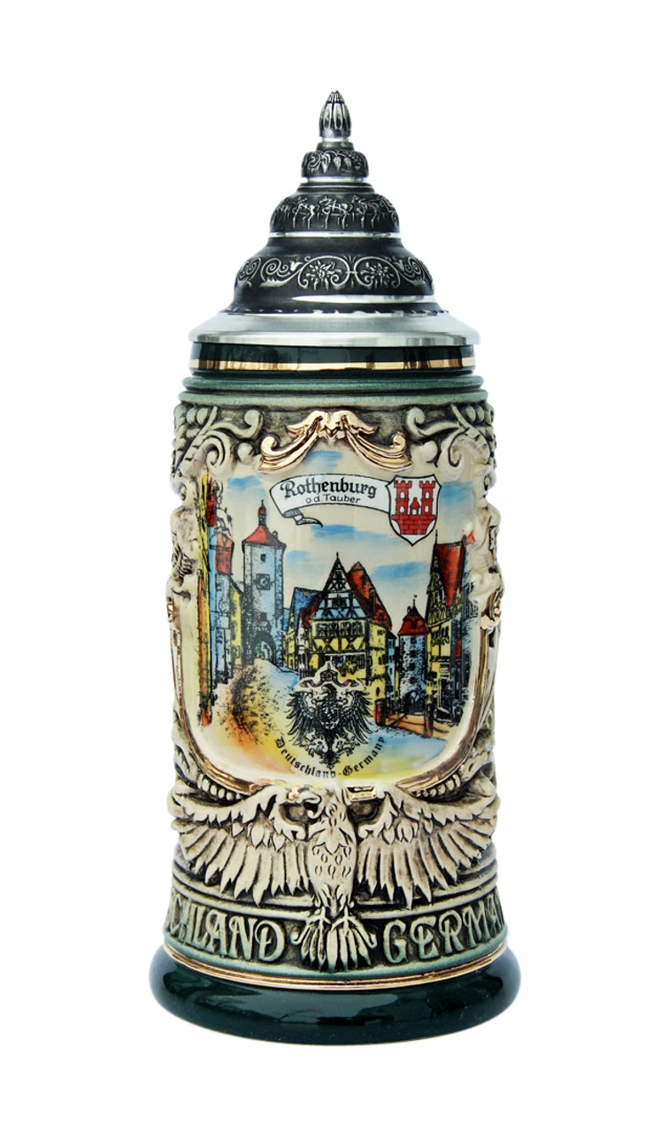 Rothenburg City Skyline Beer Stein 0.4 Liter 3 Rothenburg City Skyline Beer Stein 0.4 Liter