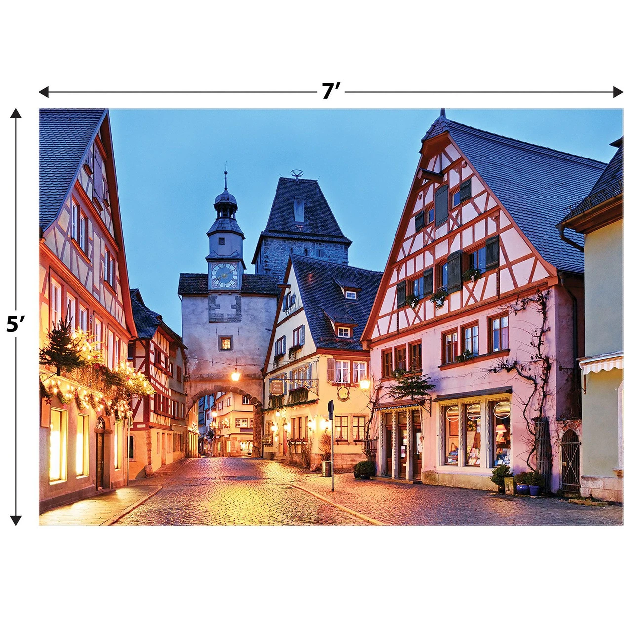 Rothenburg Germany Fabric Backdrop Party Decoration 4 Rothenburg Germany Fabric Backdrop Party Decoration - Image 2