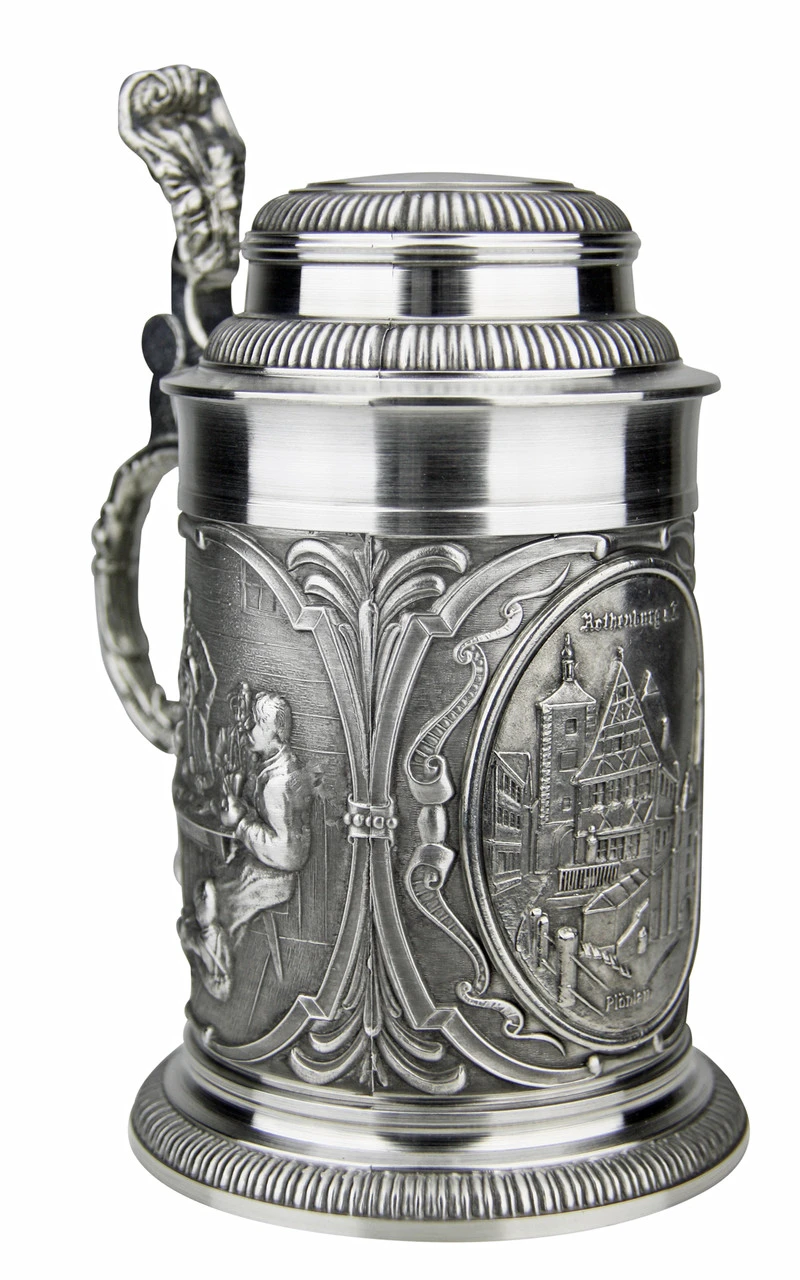 Rothenburg Pewter Beer Stein 4 Rothenburg Pewter Beer Stein - Image 2