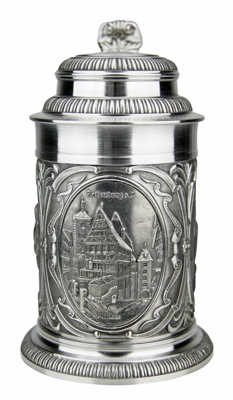 Rothenburg Pewter Beer Stein 3 Rothenburg Pewter Beer Stein