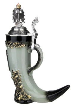 Royal Deutschland Drinking Horn Beer Stein 14 Royal Deutschland Drinking Horn Beer Stein -Beer Stein Store Royal Deutschland Drinking Horn Beer Stein ZB15466013 18 Back SM 46148.1516739237