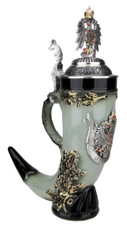 Royal Deutschland Drinking Horn Beer Stein 12 Royal Deutschland Drinking Horn Beer Stein -Beer Stein Store Royal Deutschland Drinking Horn Beer Stein ZB15466013 18 LA SM 40401.1516739237