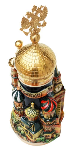 Moscow St. Basil's Cathedral 3D Beer Stein 13 Moscow St. Basil's Cathedral 3D Beer Stein -Beer Stein Store Royal Russian 3D Beer Stein KT2000BG Top Detail 2 SM 42931.1401399077