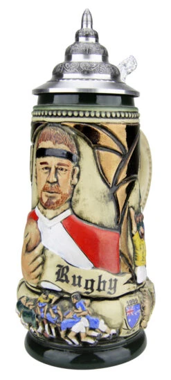 Rugby Beer Stein Rustic 11 Rugby Beer Stein Rustic -Beer Stein Store Rugby Beer Stein Rustic K312RU RA SM 53101.1522704362