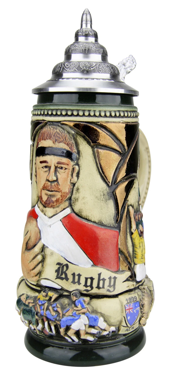 Rugby Beer Stein Rustic 7 Rugby Beer Stein Rustic - Image 5