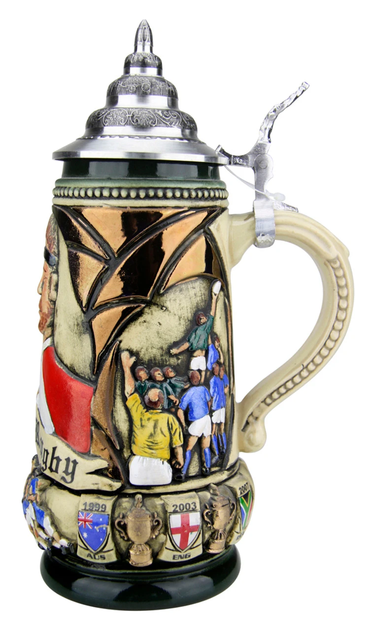 Rugby Beer Stein Rustic 6 Rugby Beer Stein Rustic - Image 4