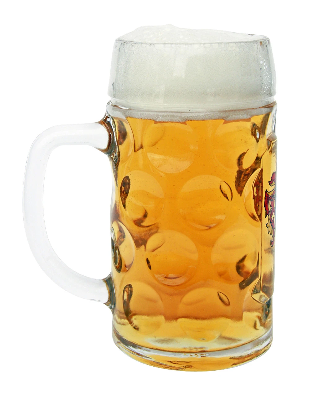 Saarland Dimpled Oktoberfest Glass Beer Mug 0.5 Liter 5 Saarland Dimpled Oktoberfest Glass Beer Mug 0.5 Liter - Image 3