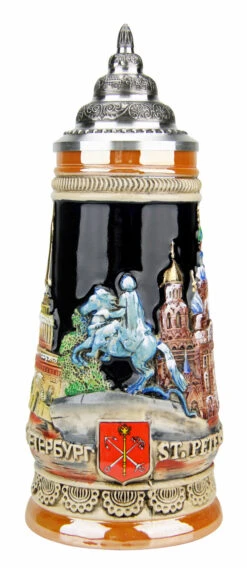 Saint Petersburg Russia Beer Stein 8 Saint Petersburg Russia Beer Stein -Beer Stein Store Saint Petersburg Russia Beer Stein K303STP FNT SM 84196.1491350253