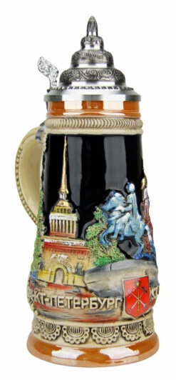 Saint Petersburg Russia Beer Stein 9 Saint Petersburg Russia Beer Stein -Beer Stein Store Saint Petersburg Russia Beer Stein K303STP LA SM 28444.1491350253