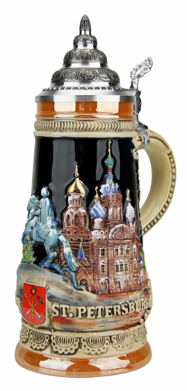 Saint Petersburg Russia Beer Stein 3 Saint Petersburg Russia Beer Stein
