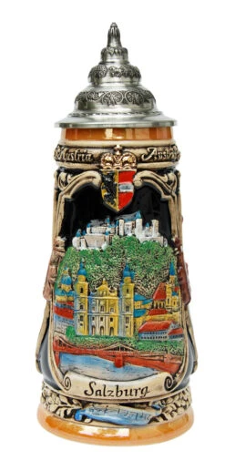 Salzburg Mozart Beer Stein 6 Salzburg Mozart Beer Stein -Beer Stein Store Salzburg Mozart Beer Stein K323S FNT SM 31211.1416845123