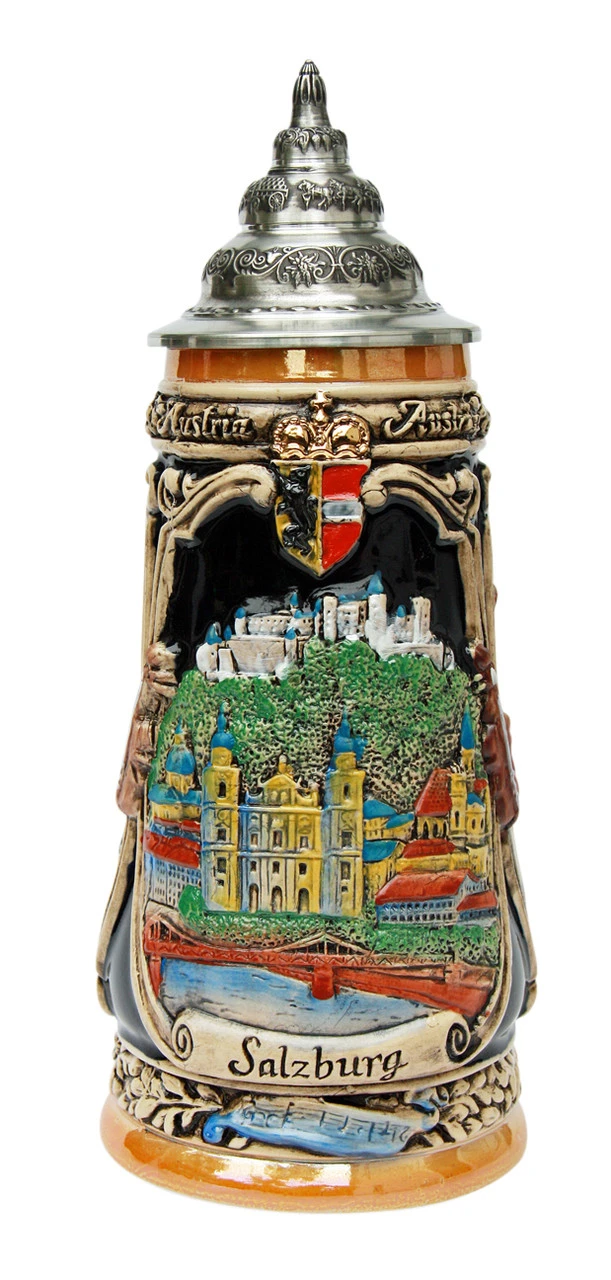 Salzburg Mozart Beer Stein 4 Salzburg Mozart Beer Stein - Image 2