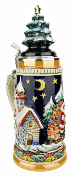 Santas Alpine Sleigh Ride German Beer Stein | Christmas Tree Lid 10 Santas Alpine Sleigh Ride German Beer Stein | Christmas Tree Lid -Beer Stein Store Santas Alpine Sleigh Ride Christmas German Beer Stein with Christmas Tree Lid ZB15309910 LA SM 85306.1636049552