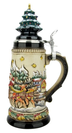 Santas Alpine Sleigh Ride German Beer Stein Rustic | Christmas Tree Lid 15 Santas Alpine Sleigh Ride German Beer Stein Rustic | Christmas Tree Lid -Beer Stein Store Santas Alpine Sleigh Ride German Beer Stein Rustic Christmas Tree Lid ZB15309010 RS SM 47562.1694619853
