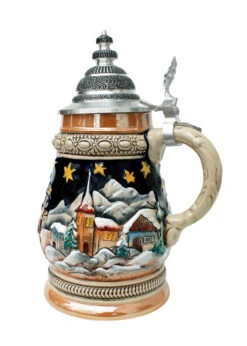 Santa's Sleigh Alpine Christmas Beer Stein 7 Santa's Sleigh Alpine Christmas Beer Stein -Beer Stein Store Santas Sleigh Alpine Christmas Beer Stein ZB1535996 RS SM 28040.1424464029
