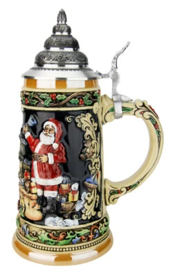 Santas Train German Christmas Beer Stein 10 Santas Train German Christmas Beer Stein -Beer Stein Store Santas Train German Christmas Beer Stein K048 RS SM 06199.1591287804