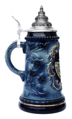 Beer Stein Store 22 Beer Stein Store -Beer Stein Store Silent Night Chapel Christmas Beer Stein with Pewter Badge K455BLSN Side 79754.1574893070