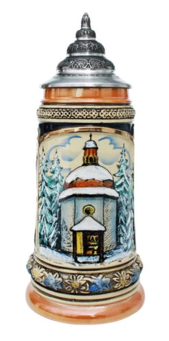Silent Night Chapel Christmas Beer Stein