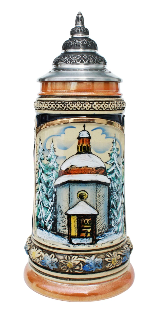Silent Night Chapel Christmas Beer Stein 3 Silent Night Chapel Christmas Beer Stein