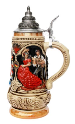 Spain Beer Stein 7 Spain Beer Stein -Beer Stein Store Spain Beer Stein K393SP RS SM 36101.1423163477
