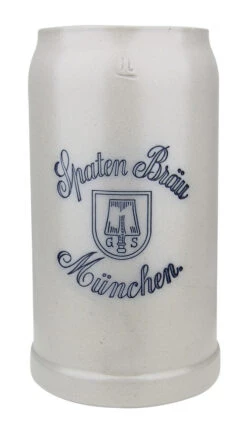 Spaten Brau Brewery 1 Liter Salt Glaze Stoneware Beer Mug