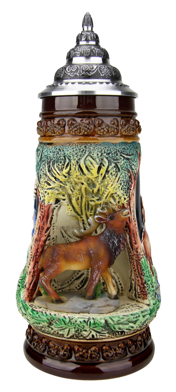 Stag Wildlife Grotto Beer Stein 3 Stag Wildlife Grotto Beer Stein