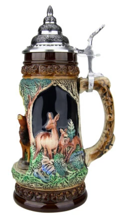 Stag Wildlife Grotto Beer Stein 9 Stag Wildlife Grotto Beer Stein -Beer Stein Store Stag Wildlife Grotto Beer Stein K335BH RS SM 10079.1547077114