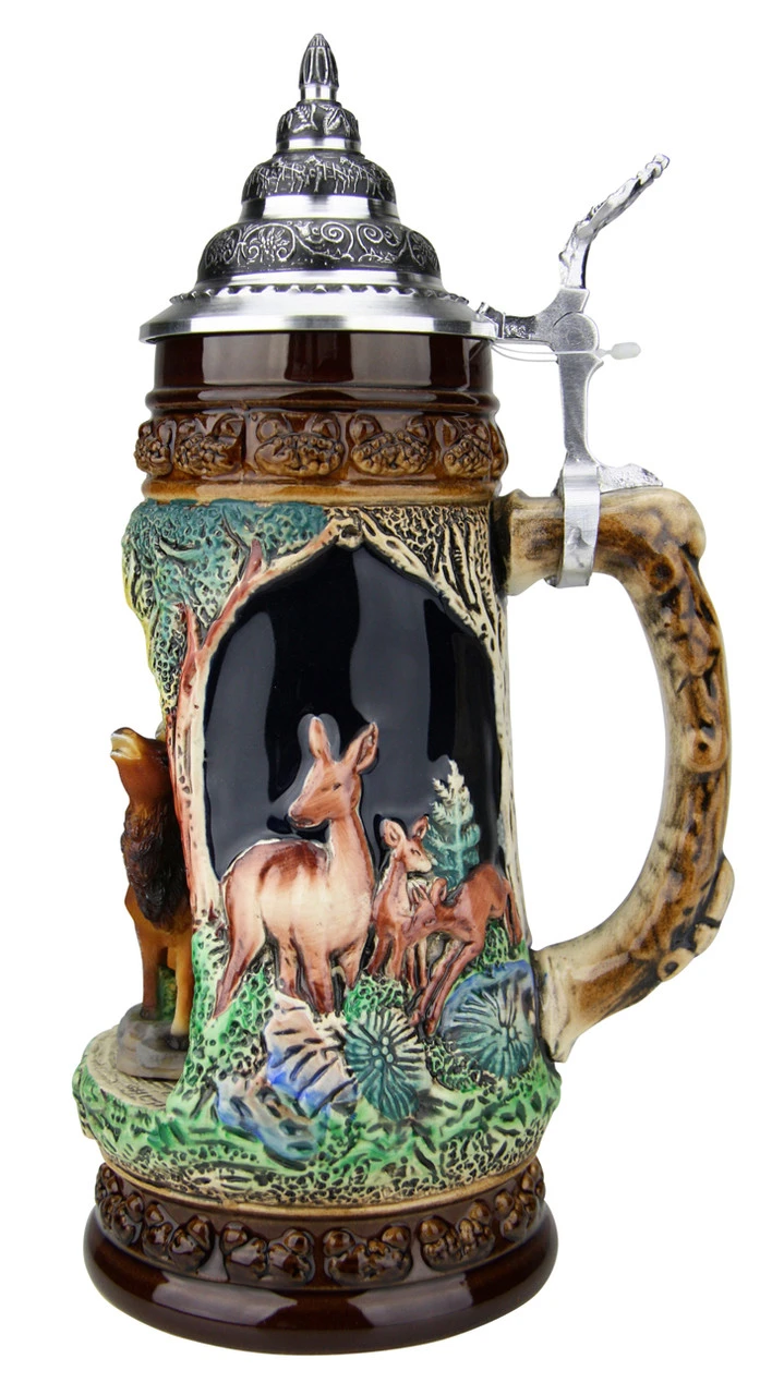 Stag Wildlife Grotto Beer Stein 6 Stag Wildlife Grotto Beer Stein - Image 4
