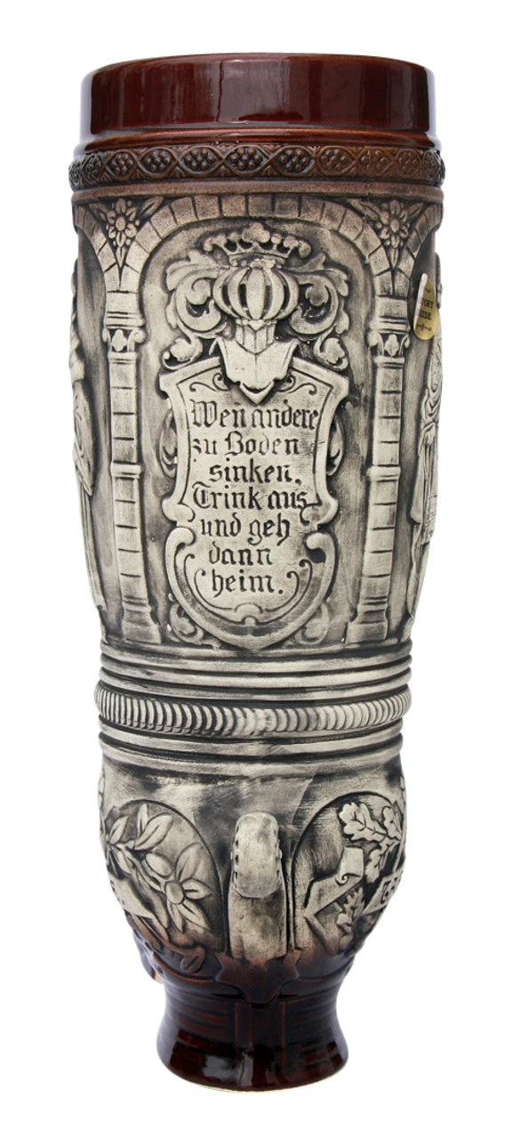 German Ceramic Beer Boot 2 Liter Rustic 6 German Ceramic Beer Boot 2 Liter Rustic - Image 4