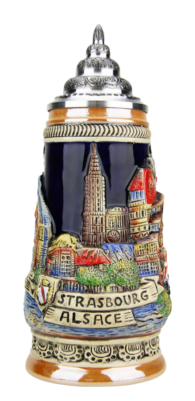 Strasbourg Alsace Beer Stein 4 Strasbourg Alsace Beer Stein - Image 2