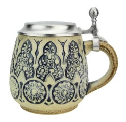 Stylized Plants Traditional Salt Glaze Beer Stein | Light Finish 9 Stylized Plants Traditional Salt Glaze Beer Stein | Light Finish -Beer Stein Store Stylized Plants Traditional Salt Glaze Beer Stein Cream Finish K6003SB 2 RS SM 58368.1605808497
