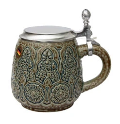 Stylized Plants Traditional Salt Glaze Beer Stein 7 Stylized Plants Traditional Salt Glaze Beer Stein -Beer Stein Store Stylized Plants Traditional Salt Glaze Beer Stein K6003SB RS SM 71820.1423684779