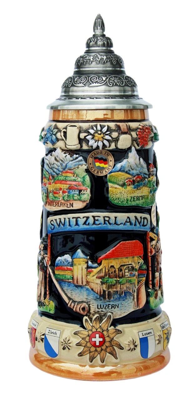 Switzerland Commemorative Beer Stein 3 Switzerland Commemorative Beer Stein