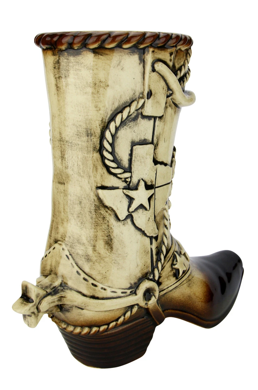 Texas Cowboy Beer Boot 1 Liter | Ceramic 6 Texas Cowboy Beer Boot 1 Liter | Ceramic - Image 4