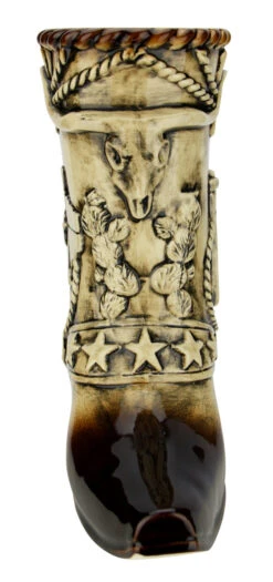 Texas Cowboy Beer Boot 1 Liter | Ceramic 9 Texas Cowboy Beer Boot 1 Liter | Ceramic -Beer Stein Store Texas Beer Boot 1 Liter Ceramic KT600E FNT SM 29793.1591138078