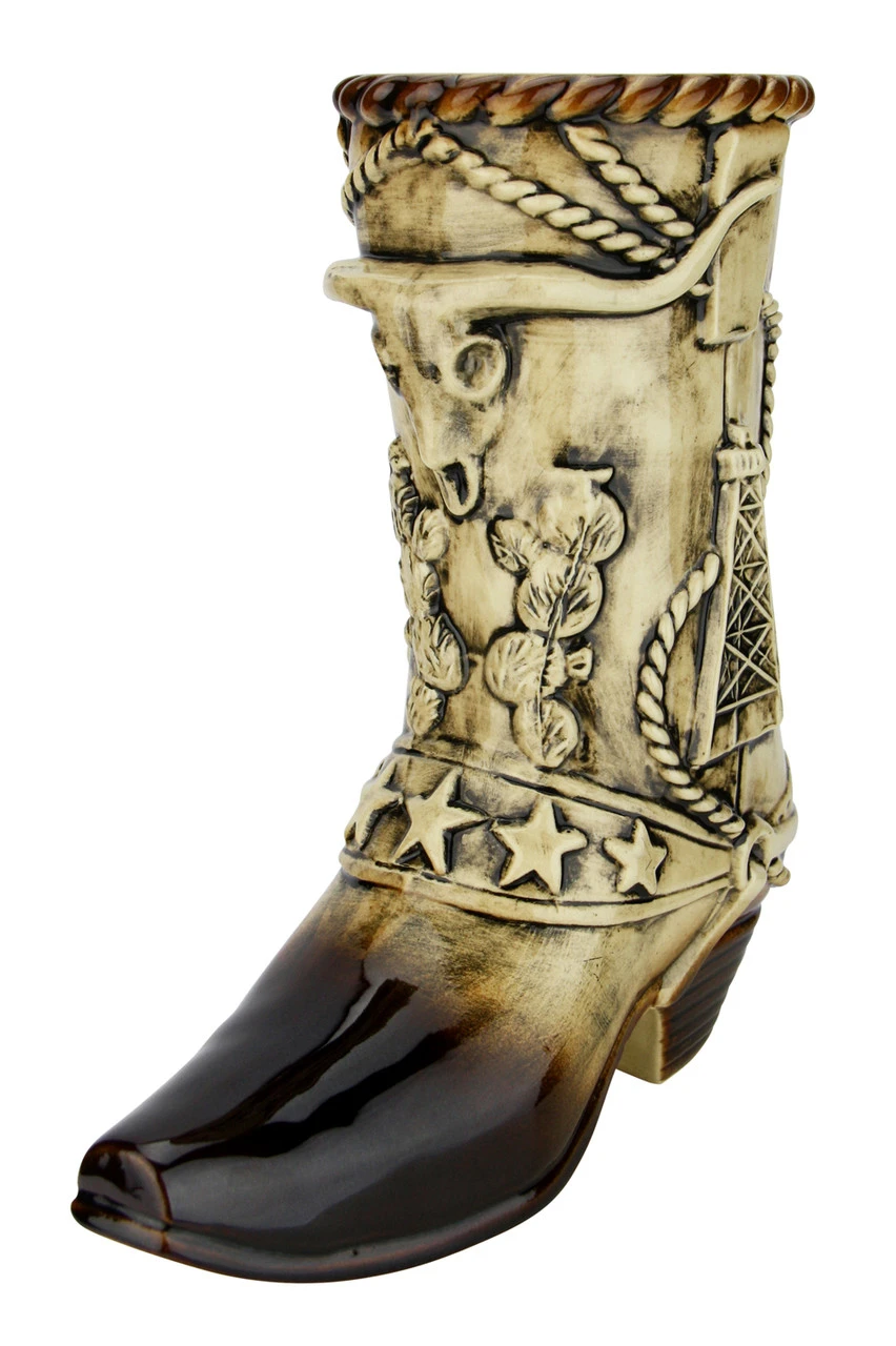 Texas Cowboy Beer Boot 1 Liter | Ceramic 5 Texas Cowboy Beer Boot 1 Liter | Ceramic - Image 3
