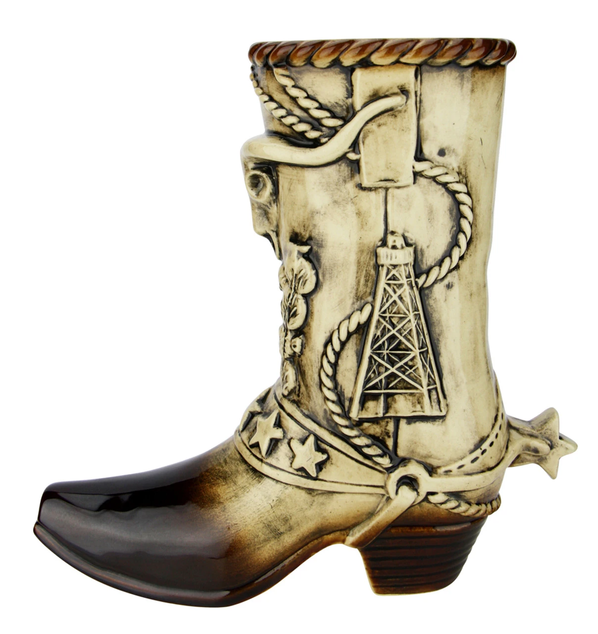 Texas Cowboy Beer Boot 1 Liter | Ceramic 7 Texas Cowboy Beer Boot 1 Liter | Ceramic - Image 5