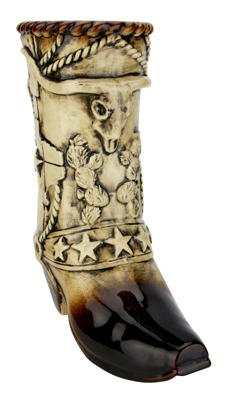 Texas Cowboy Beer Boot 1 Liter | Ceramic 8 Texas Cowboy Beer Boot 1 Liter | Ceramic - Image 6