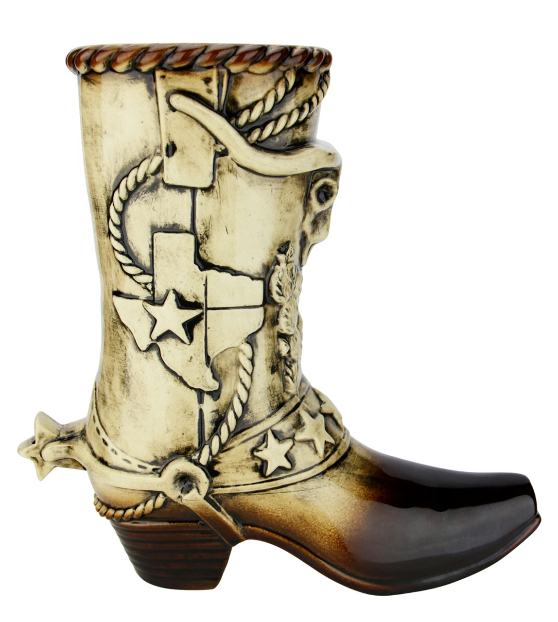 Texas Cowboy Beer Boot 1 Liter | Ceramic 3 Texas Cowboy Beer Boot 1 Liter | Ceramic
